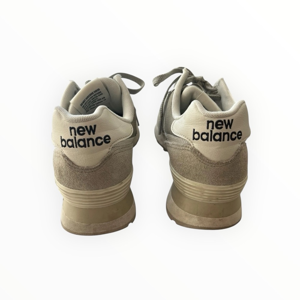 New Balance 574 Women’s Size 9 Green Suede Shoes Used No Box - Picture 4 of 7